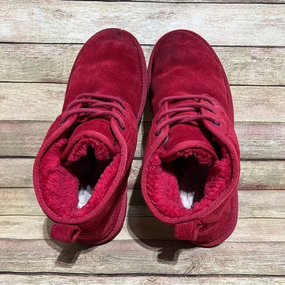 Ugg Red Suede Neumel Ankle Boots main image 4